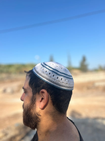 HANDMADE CROCHET KIPPAH MADE IN ISRAEL AUTHENTIC & UNIQUE CHO0SE YOUR OWN DESIGN