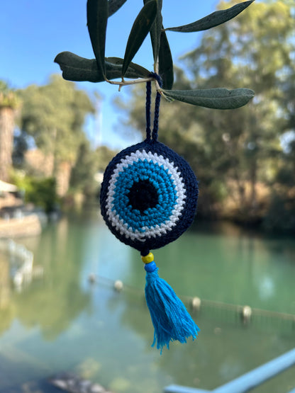 Evil Eye Hand Croched Proctection Ornament