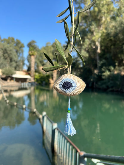 Evil Eye Hand Croched Proctection Ornament