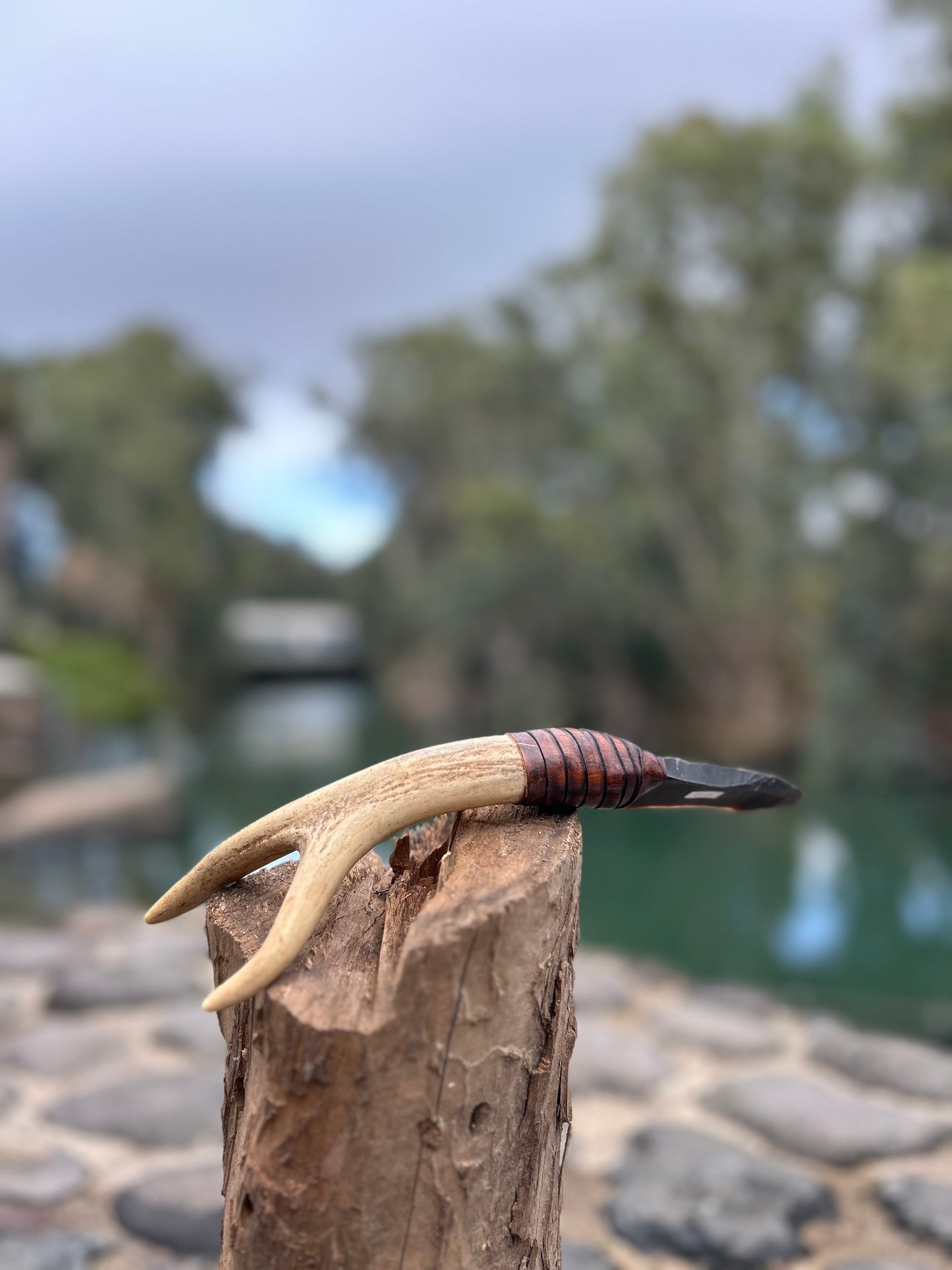 Primitive Heritage Knife – Handmade flint Blade with Ancient Design from Israel