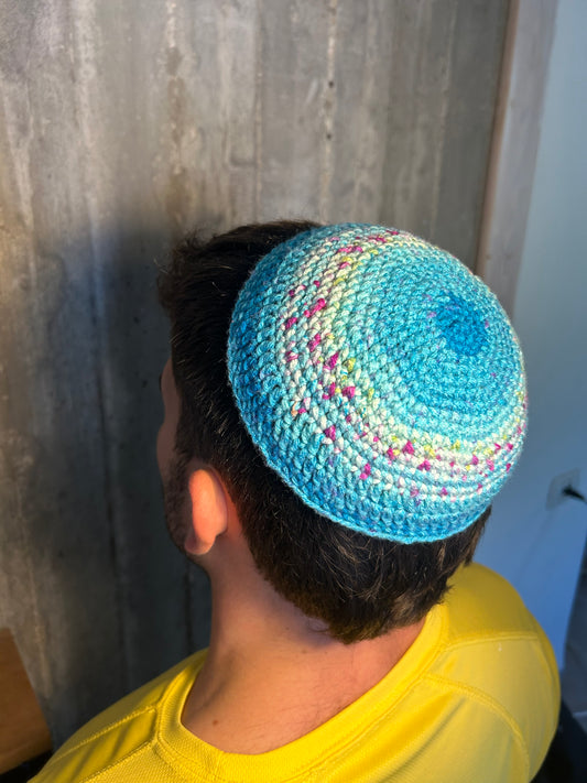 HANDMADE CROCHET KIPPAH MADE IN ISRAEL AUTHENTIC & UNIQUE CHO0SE YOUR OWN DESIGN