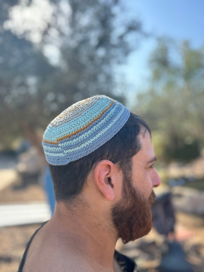 HANDMADE CROCHET KIPPAH MADE IN ISRAEL AUTHENTIC & UNIQUE CHO0SE YOUR OWN DESIGN