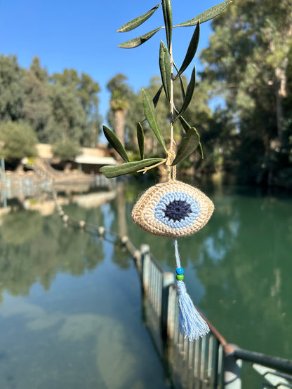 Evil Eye Hand Croched Proctection Ornament