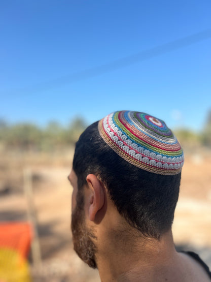 HANDMADE CROCHET KIPPAH MADE IN ISRAEL AUTHENTIC & UNIQUE CHO0SE YOUR OWN DESIGN  eself-8 (5)