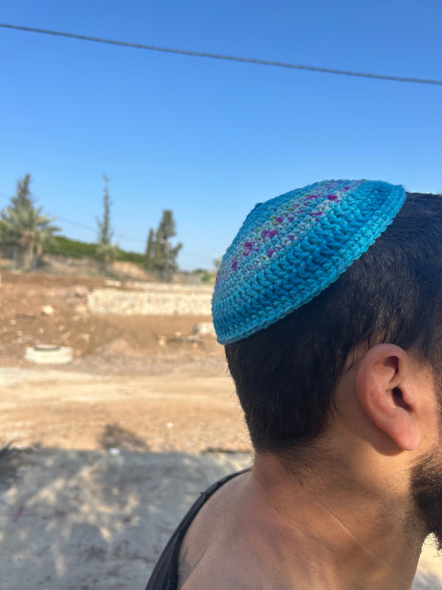 HANDMADE CROCHET KIPPAH MADE IN ISRAEL AUTHENTIC & UNIQUE CHO0SE YOUR OWN DESIGN