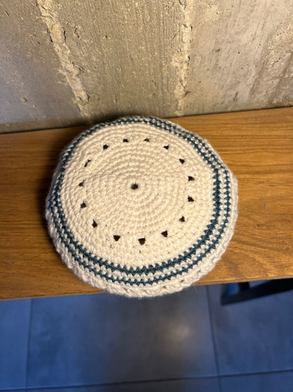 HANDMADE CROCHET KIPPAH MADE IN ISRAEL AUTHENTIC & UNIQUE CHO0SE YOUR OWN DESIGN