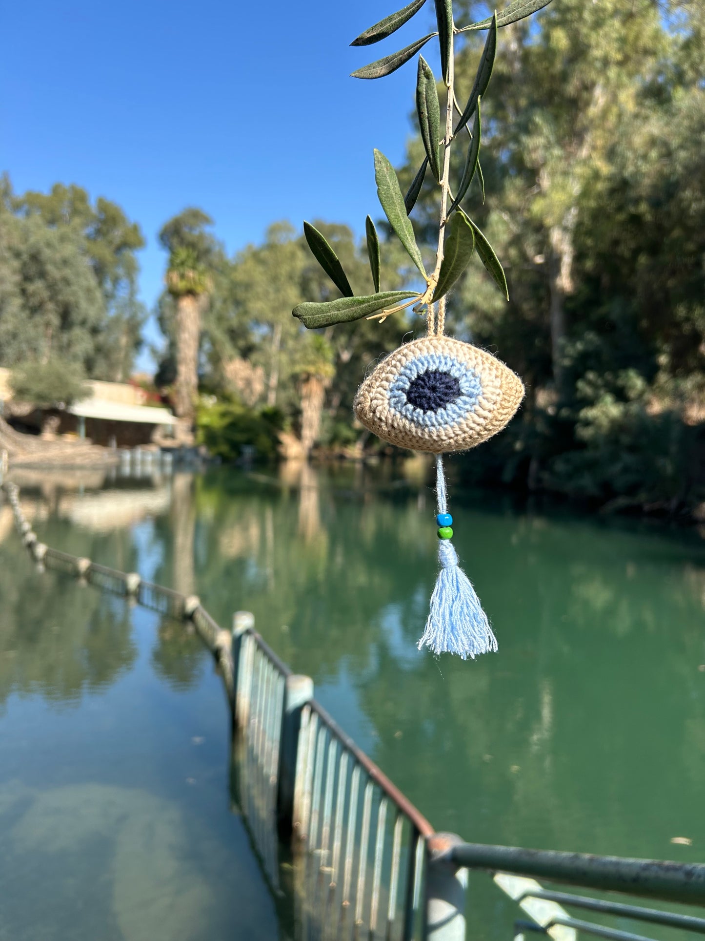 Evil Eye Hand Croched Proctection Ornament