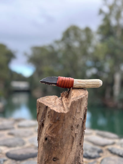 Primitive Heritage flint Knife – Handmade Blade with Ancient Design from Israel