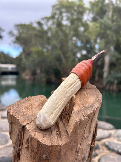 Primitive Heritage flint Knife – Handmade Blade with Ancient Design from Israel