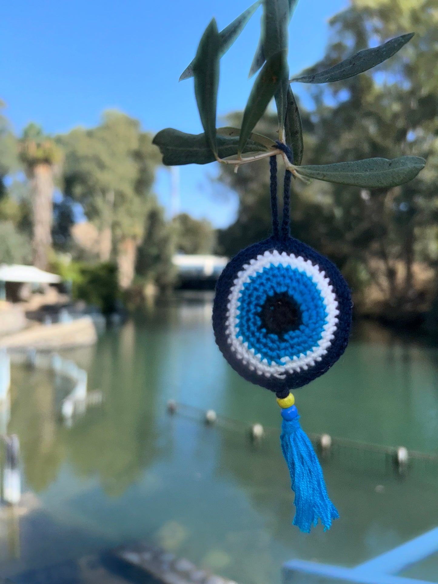 Evil Eye Hand Croched Proctection Ornament