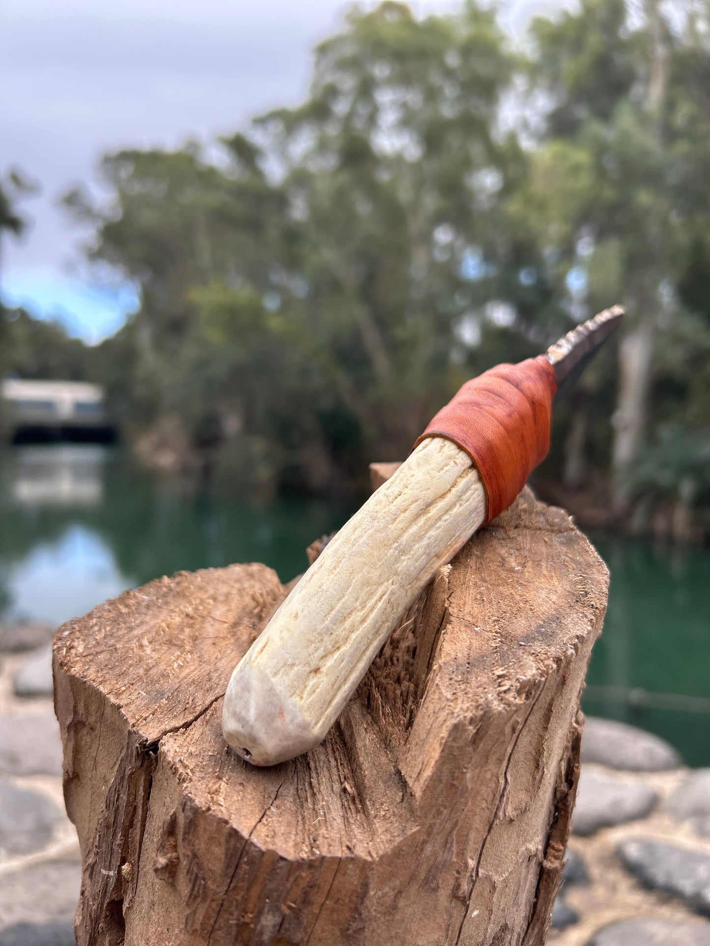 Primitive Heritage flint Knife – Handmade Blade with Ancient Design from Israel