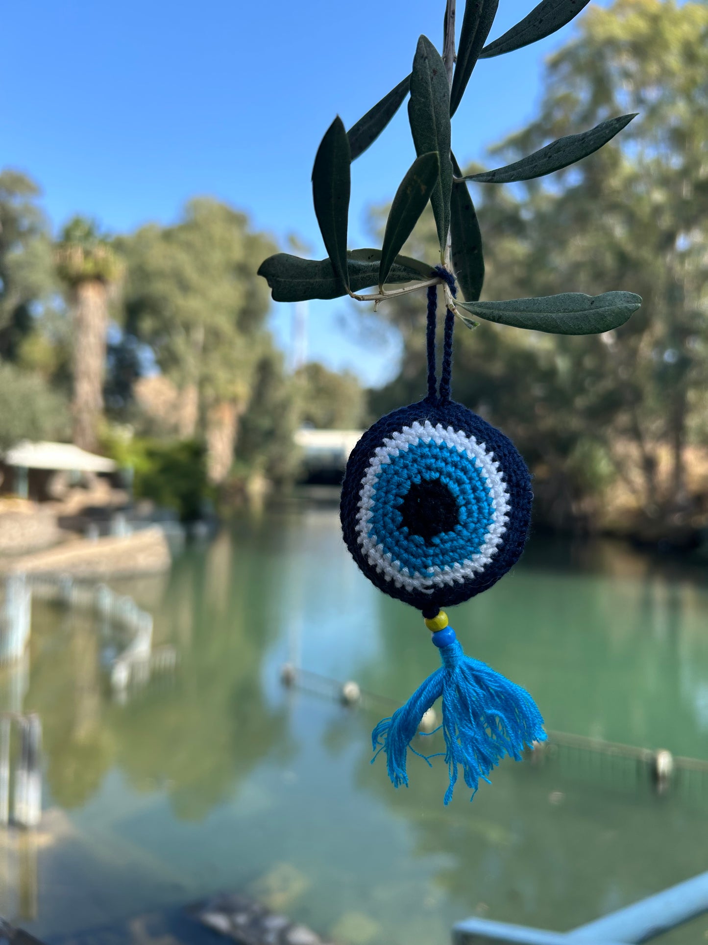 Evil Eye Hand Croched Proctection Ornament