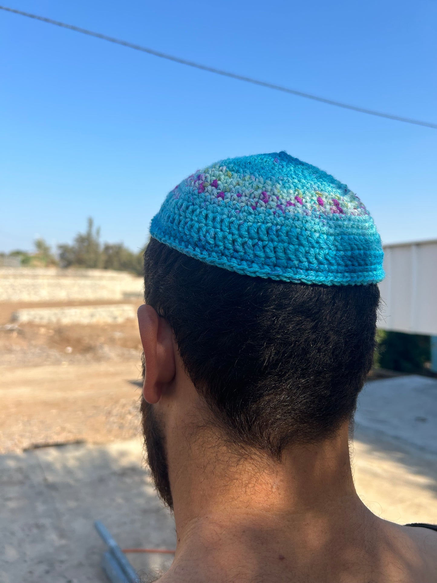 HANDMADE CROCHET KIPPAH MADE IN ISRAEL AUTHENTIC & UNIQUE CHO0SE YOUR OWN DESIGN