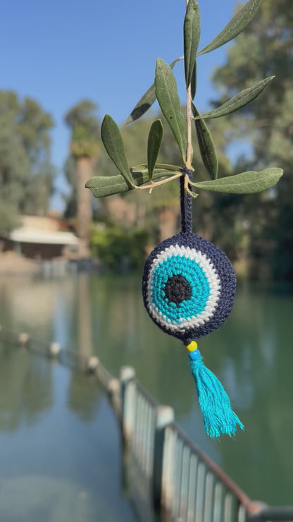 Evil Eye Hand Croched Proctection Ornament